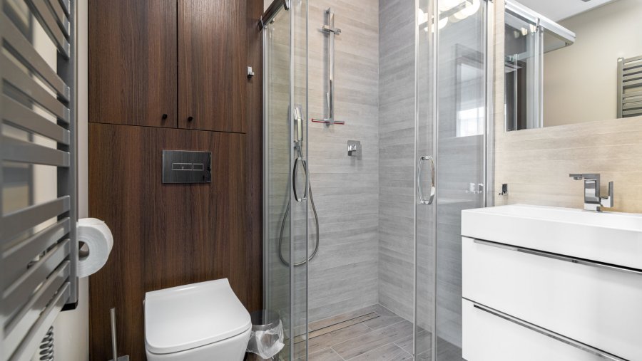 Gdynia Redłowo - Apartamenty Park Technologiczny,  łazienka w jednym z apartament&oacute;w