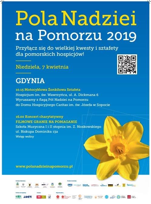 Plakat promujący ósmą edycję Pól Nadziei na Pomorzu // materiały prasowe