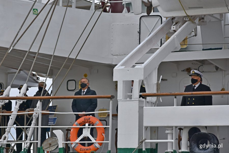 W uroczystej inauguracji roku akademickiego Uniwersytetu Morskiego wzięli udział: prezydent Gdyni Wojciech Szczurek oraz Joanna Zielińska - przewodnicząca Rady Miasta Gdyni // fot. Magdalena Czernek