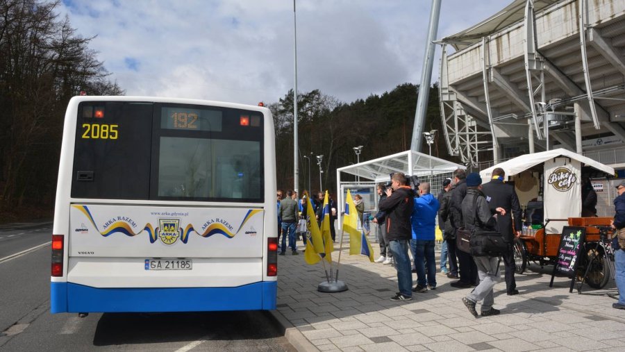 Otwarcie przystanku-bramki, fot. M. Urbaniak, gdyniasport.pl