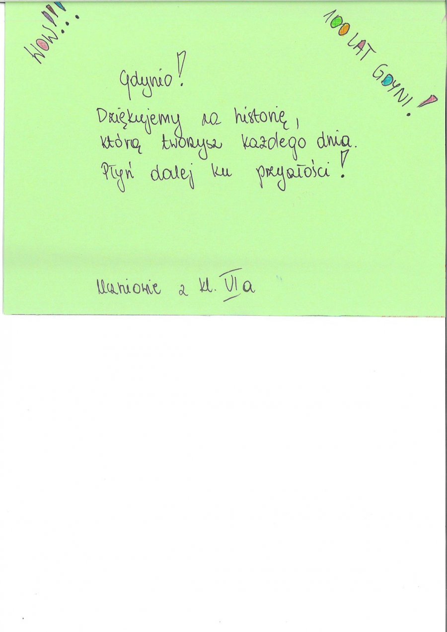  Kto złożył życzenia Gdyni?