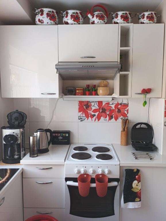 Kuchnia w obiekcie Apartament Gdynia 24 Centrum Noclegi