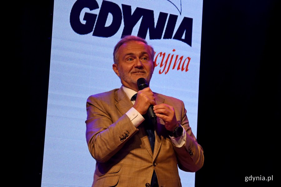 Podczas uroczystości głos zabrał Wojciech Szczurek, prezydent Gdyni / fot. Paweł Kukla
