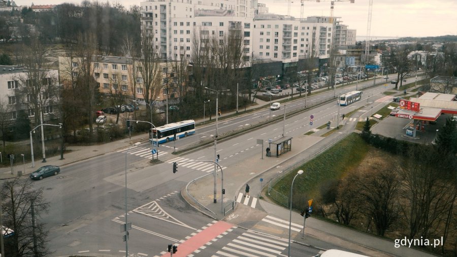 Na ulicach Gdyni ruch jest niewielki // fot. Marcin Mielewski