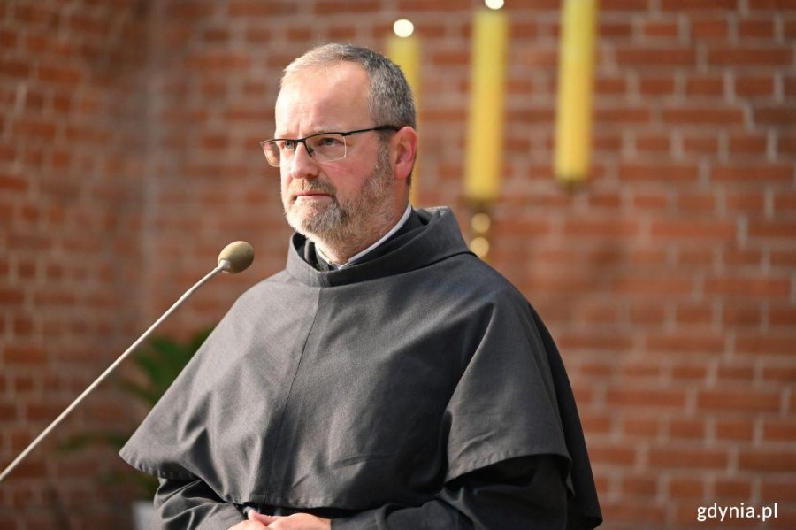 Ojciec Marek Kiedrowicz, inicjator pomnika Św. Maksymiliana Kolbe