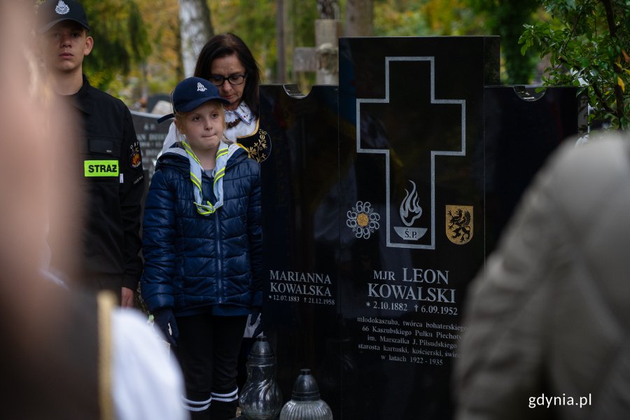 Grób mjr. Leona Kowalskiego na cmentarzu Witomińskim (fot. Natalia Kawalerowicz)