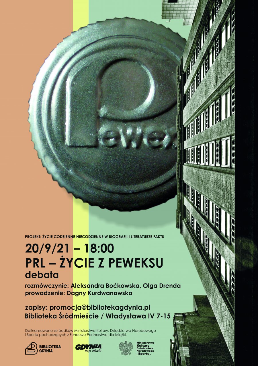 Plakat debaty „Życie z Peweksu". Mat. prasowe