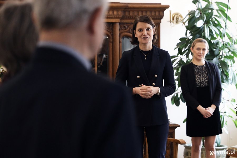 Wiceprezydent Katarzyna Gruszecka-Spychała podczas uroczystości / fot. M. Kozłowski