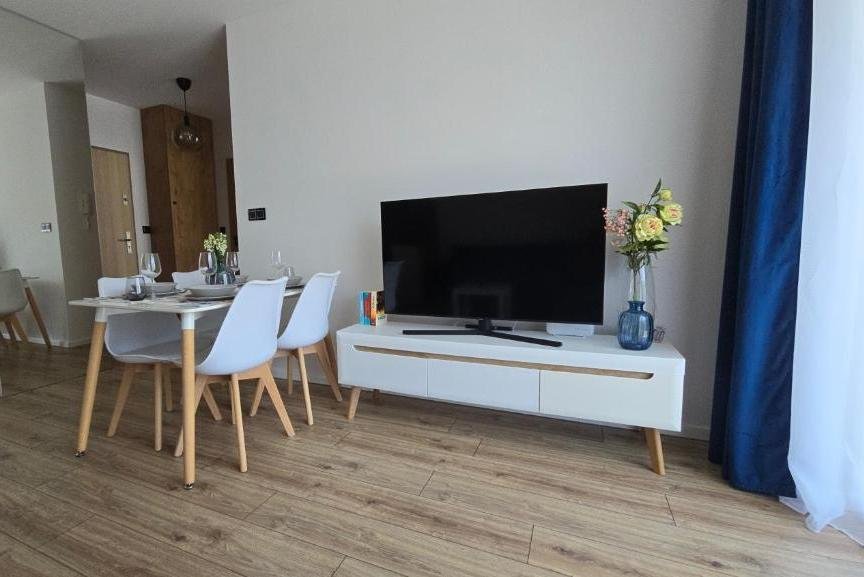 Salon w obiekcie Apartament na Obłużu