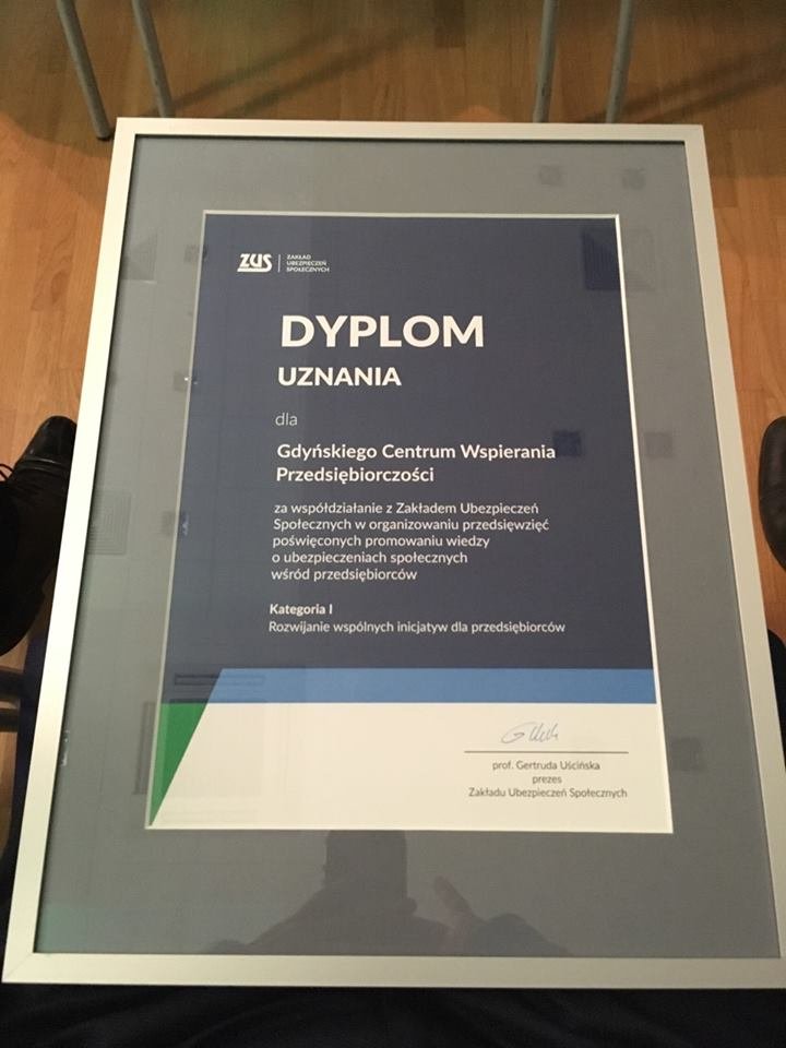 Gdynia doceniona za nowatorskie wspieranie przedsiębiorców // fot.mat.prasowe