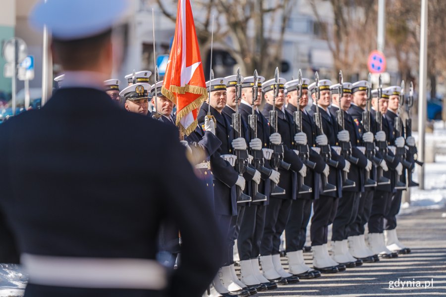 Uroczystości przy Pomniku Polski Morskiej w Gdyni z okazji 24. rocznicy przystąpienia Polski do NATO, fot. M. Dietrich