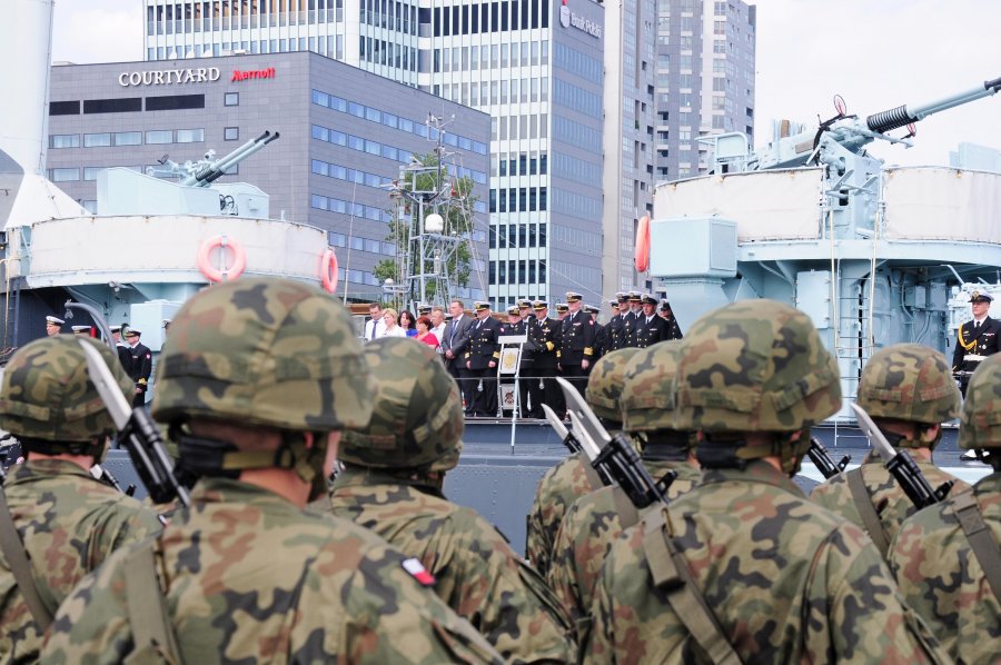 Dowództwo Marynarki Wojennej RP na ORP Błyskawica, fot. Michał Kowalski