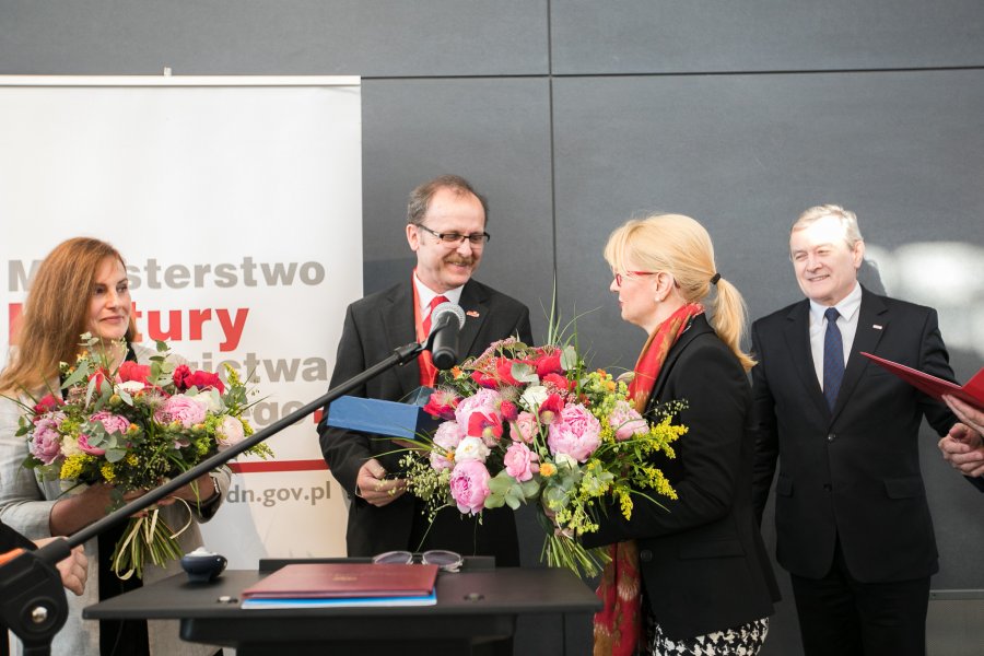Wręczenie Międzynarodowej Nagrody Wyszehradzkiej za rok 2015, która trafiła do Muzeum Sztuki w Ołomuńcu fot. Karol Stańczak