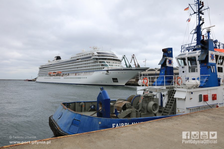 Viking Sea w Gdyni / fot. Tadeusz Urbaniak Port Gdynia