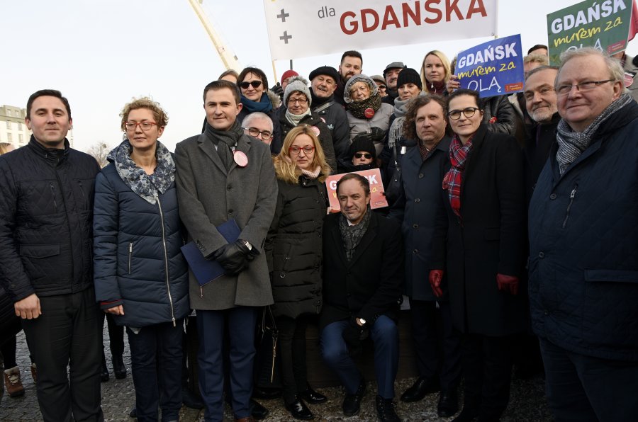 Aleksandrze Dulkiewicz poparcia udzielili pomorscy samorządowcy, w tym prezydent Wojciech Szczurek // fot. Sławomir Okoń