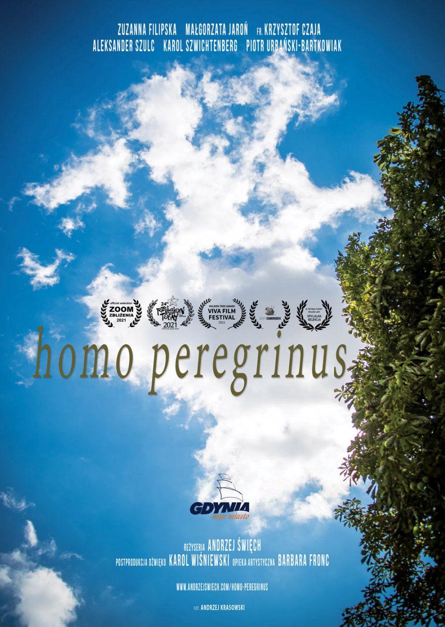 Plakat filmu „Homo Peregrinus”.