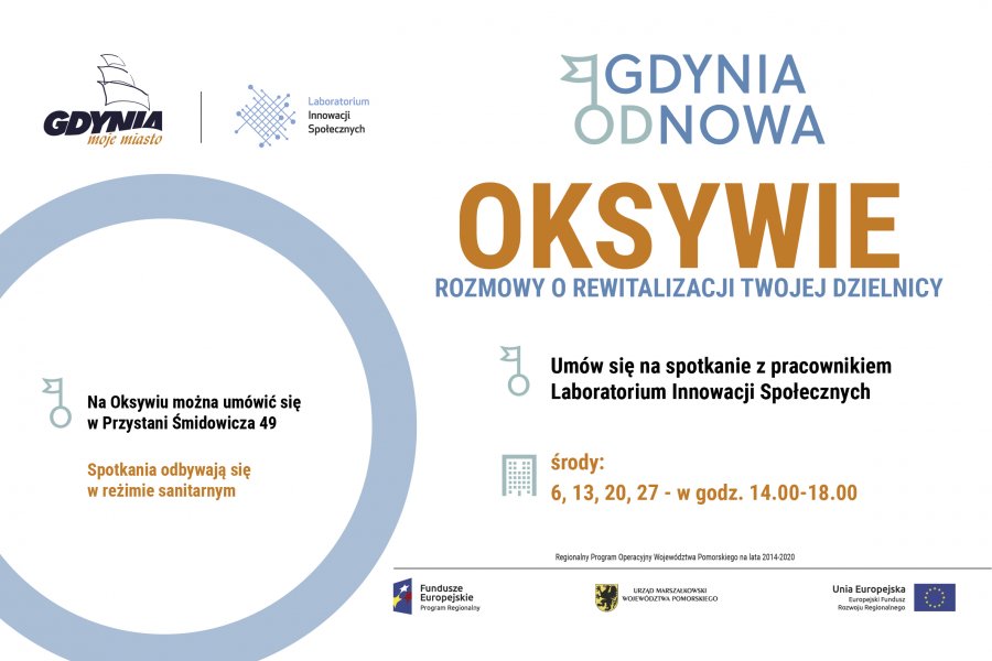 Terminy spotkań dla mieszkańców Oksywia // mat. Laboratorium Innowacji Społecznych
