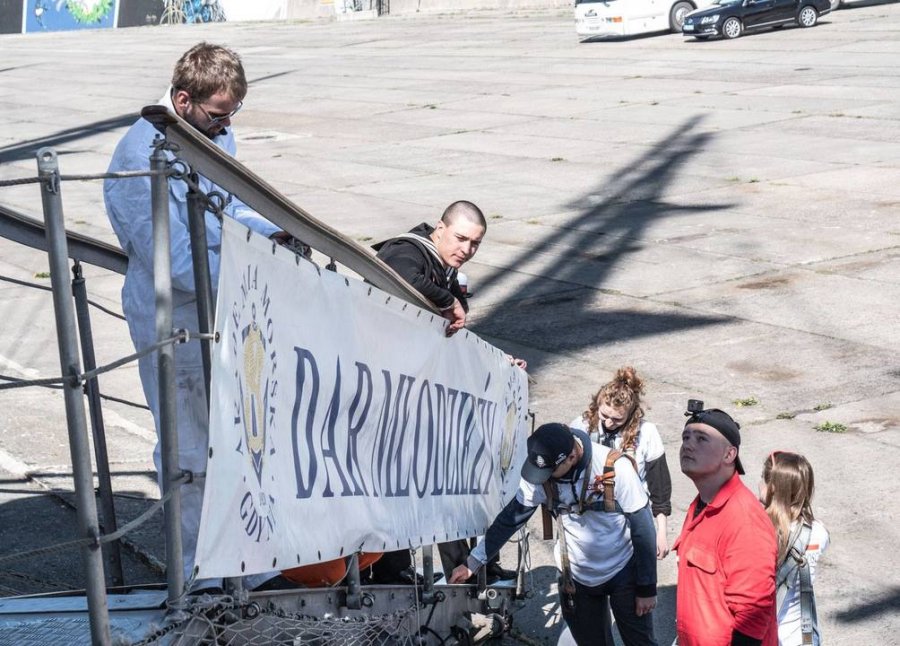 „Dar Młodzieży” już w Tallinie // fot. facebook.com/RejsNiepodleglosci