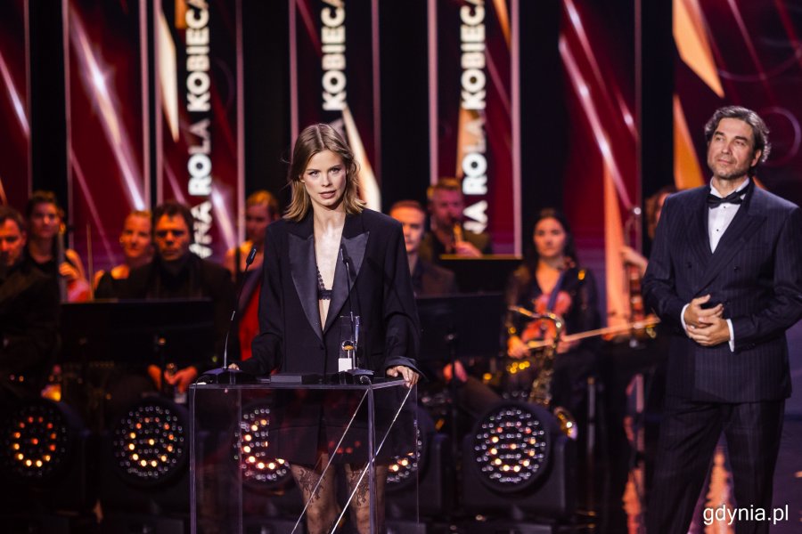 Matylda Giegżno. Gala wręczenia nagród 50. Festiwalu Polskich Filmów Fabularnych w Gdyni w Teatrze Muzycznym (fot. Karol Stańczak)