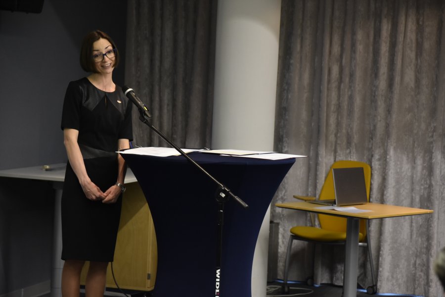 Uroczystość zakończenia misji konsularnej i przejęcia obowiązków odbyła się 9 maja w siedzibie norweskiej firmy DNV GL w Gdyni. Na zdjęciu: Weronika Haustein, nowa Konsul Honorowa Królestwa Norwegii  // fot. Sławomir Okoń