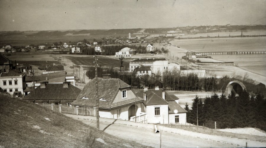 Szlak Legendy Morskiej Gdyni - zdjęcia archiwalne - Widok na tymczasowy port wojenny i schronisko dla rybaków