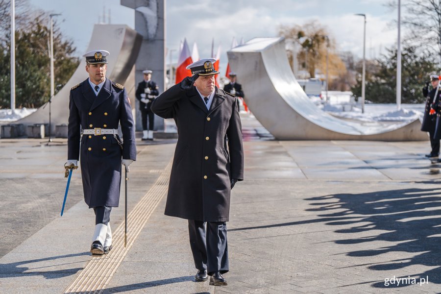 Uroczystości przy Pomniku Polski Morskiej w Gdyni z okazji 24. rocznicy przystąpienia Polski do NATO, fot. M. Dietrich