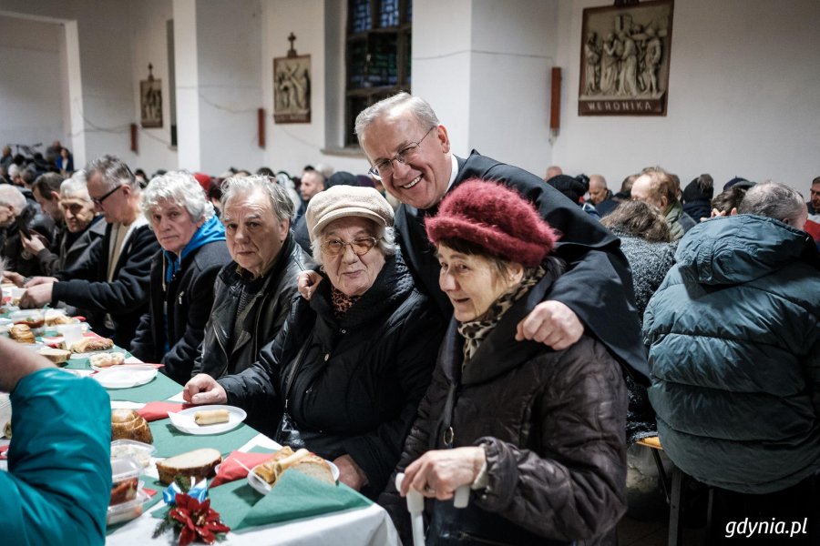Wigilia u franciszkanów w Gdyni, fot. Dawid Linkowski