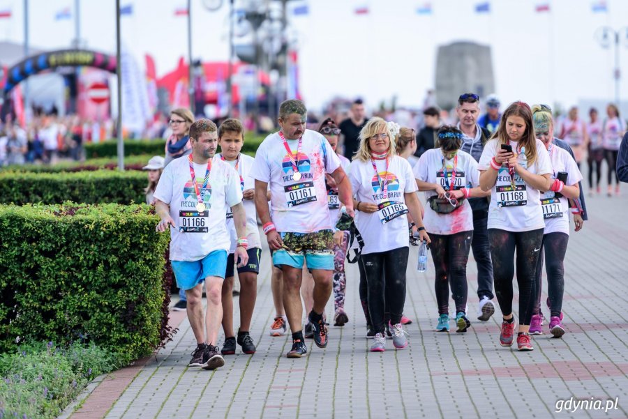 Bieg The Color Run w Gdyni, 16.09.2017 // fot. Dawid Linkowski