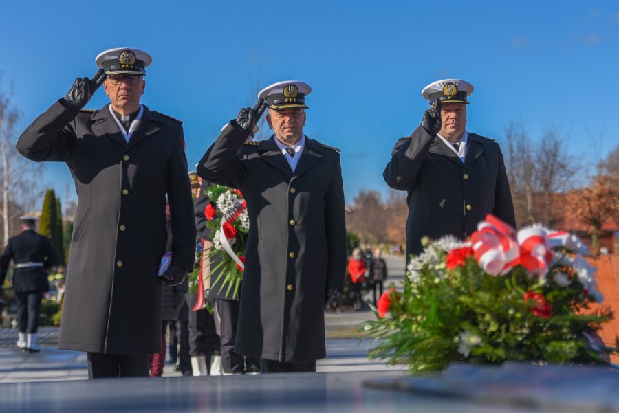 Uroczystości przy Kwaterze Pamięci na oksywskim Cmentarzu Marynarki Wojennej, fot. st. chor. szt. mar. Piotr Leoniak