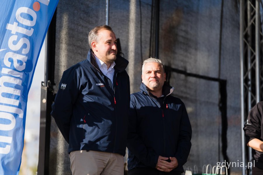 Tomasz Augustyniak, wiceprezydent Gdyni, Paweł Brutel, dyrektor Gdyńskiego Centrum Sportu (fot. Paweł Budziński)