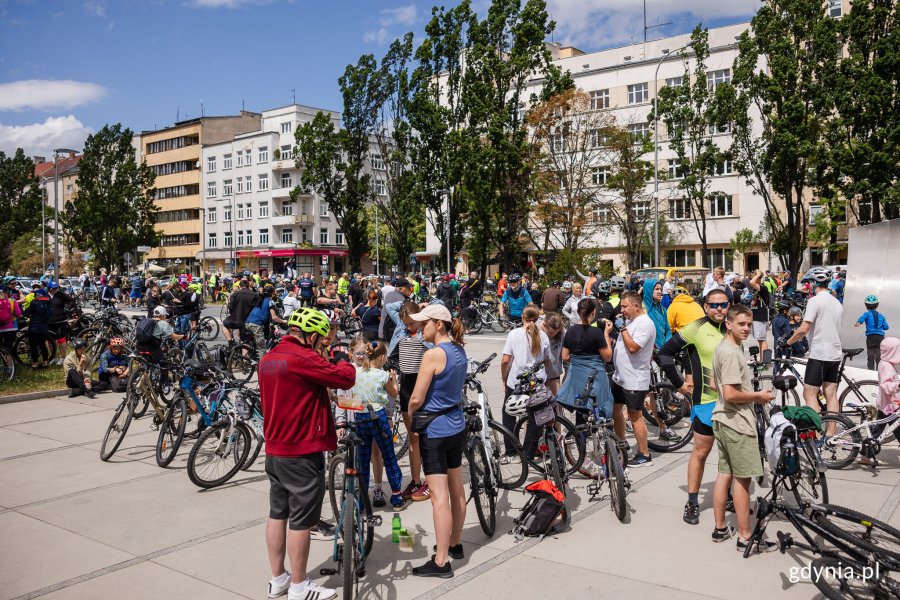 Integracja gdyńskich rowerzystów (fot. Karol Stańczak)