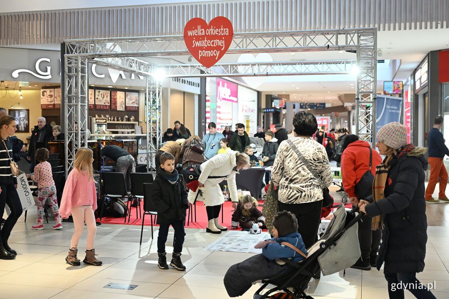 Jedna ze stref tematycznych działających w Centrum Riviera z okazji finału WOŚP 