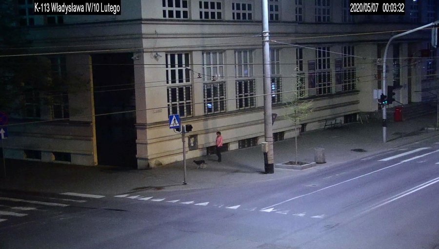 Zdjęcie z monitoringu Straży Miejskiej w Gdyni.