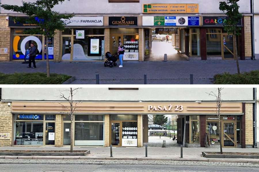 Pasaż przy ul. 10 lutego w Gdyni (fot. Aleksandra Rogulska)