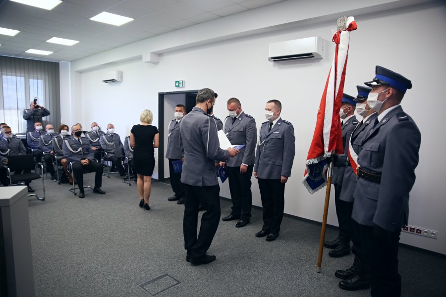 Obchody Święta Policji w komisariacie policji w Chwarznie. Fot. Przemysław Kozłowski
