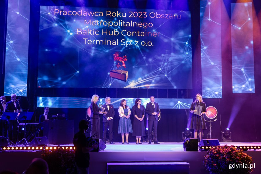 Nagrodę ,,Pracodawcy Roku 2023 Obszaru Metropolitalnego" otrzymała firma Baltic Hub (fot. Karol Stańczak)