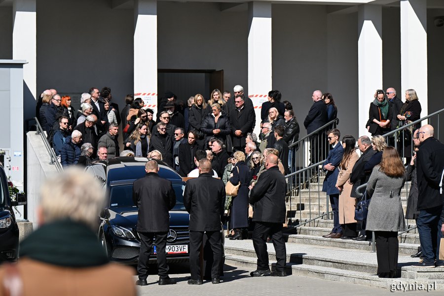 Uroczystości pogrzebowe Leszka Kopcia na Cmentarzu Łostowickim w Gdańsku (fot. Michał Puszczewicz)