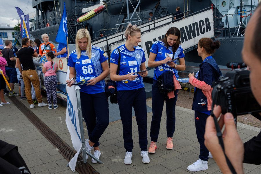 Prezentacja zespołów Vistal Gdynia i Spójnia Gdynia / fot. D. Linkowski