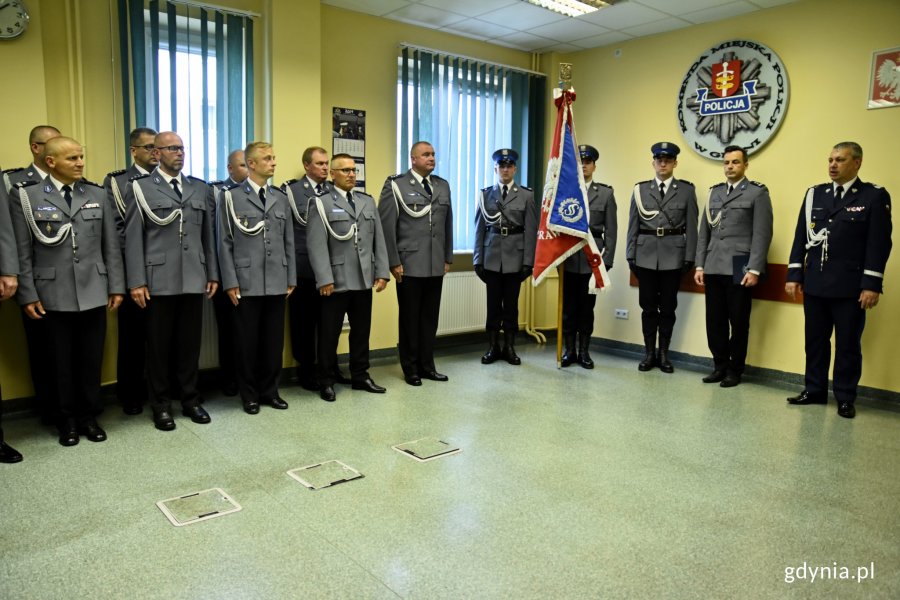 Uroczystość powołania nowego kierownictwa gdyńskiej policji // fot. Marcin Mielewski