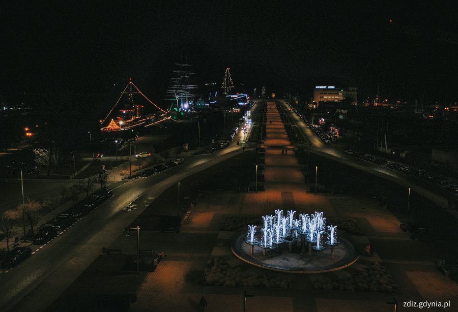 Świątecznie przystrojona Gdynia