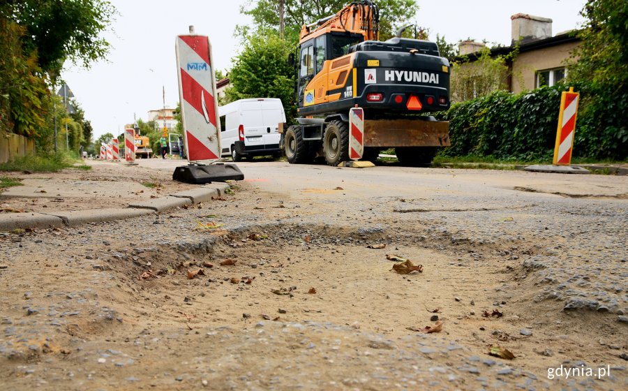 Przebudowa ulicy Oficerskiej w Orłowie w toku, fot. Kamil Złoch