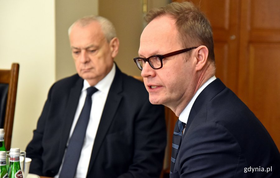 Ambasador Republiki Finlandii - Juha Tapio Ottman 26 lutego był gościem prezydenta Gdyni Wojciecha Szczurka // fot. Kamil Złoch