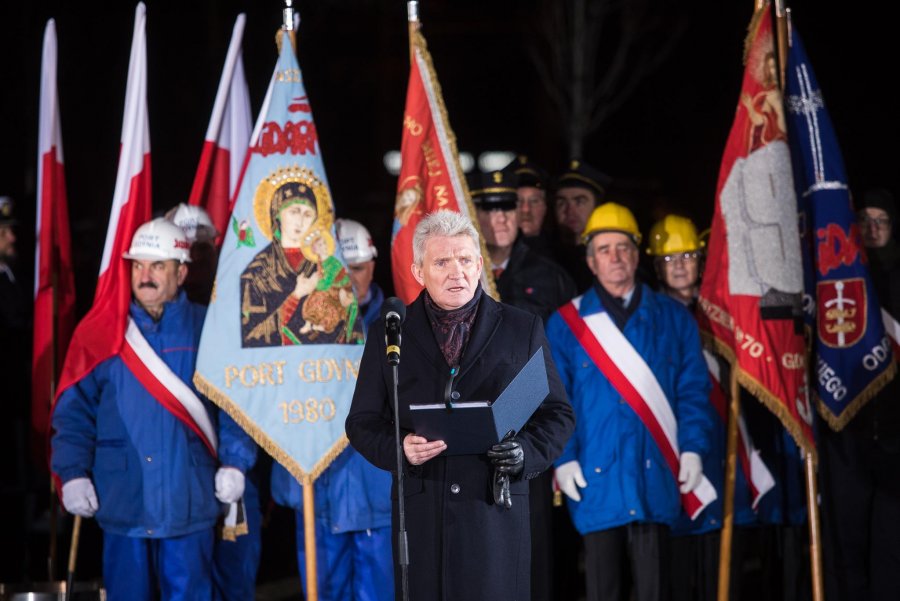 Poranne uroczystości upamiętniające ofiary Grudnia '70 // fot. Karol Stańczak
