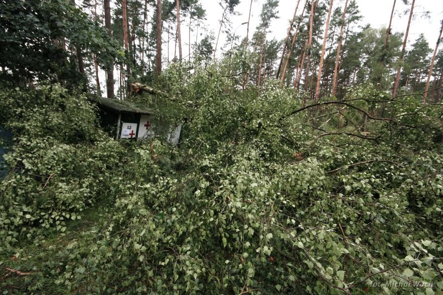  Harcerski Obóz w Czernicy po nawałnicy z 11.08 // fot.  Michał Wach 