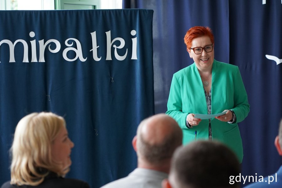 Gości przywitała dyrektor przedszkola Joanna Długońska-Duber