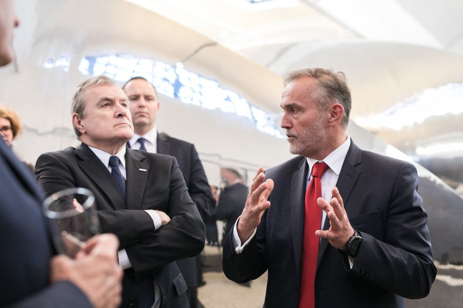 Prof. Piotr Gliński, wicepremier i Minister Kultury i Dziedzictwa Narodowego RP, prezydent Wojciech Szczurek fot. Karol Stańczak