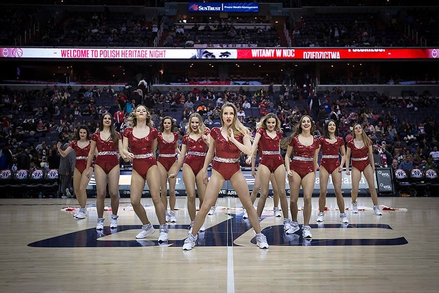 Cheerleaders Gdynia podczas występu w Waszyngtonie, fot. Mariusz Mazurczak