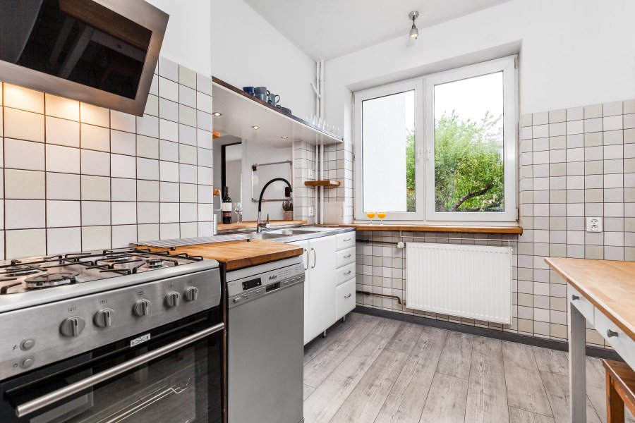 Apartament Carpe Diem, widok na kuchnię