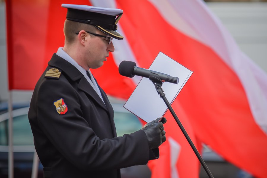 Miejskie uroczystości pod pomnikiem Ofiar Terroru Komunistycznego przy ul. Pułaskiego, fot. st. chor. szt. mar. Piotr Leoniak
