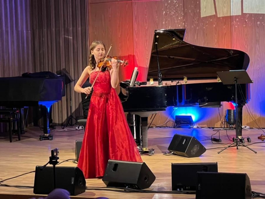 Skrzypaczka Maria Pańczyk na scenie